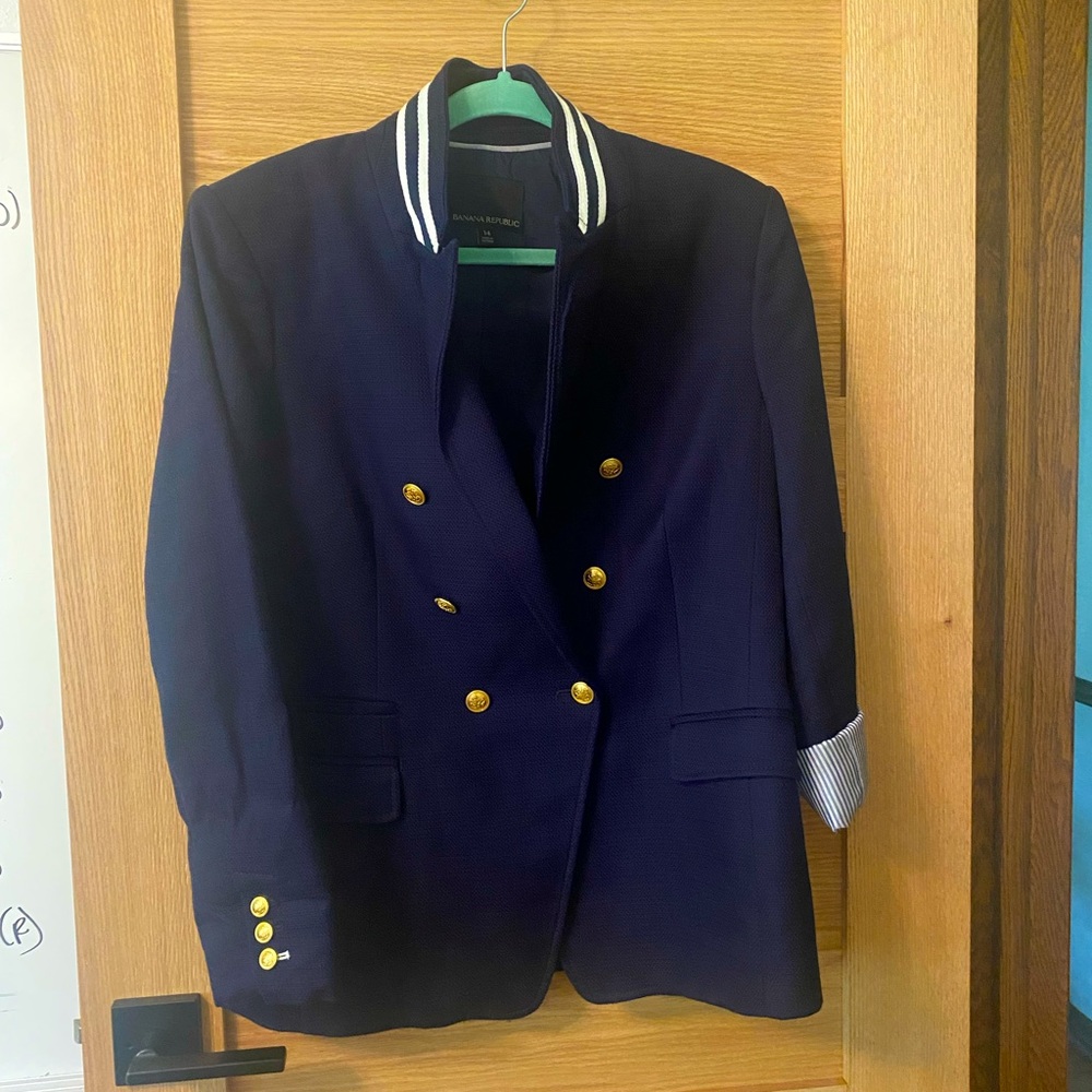Banana Republic Double Breasted Blazer, SZ 14